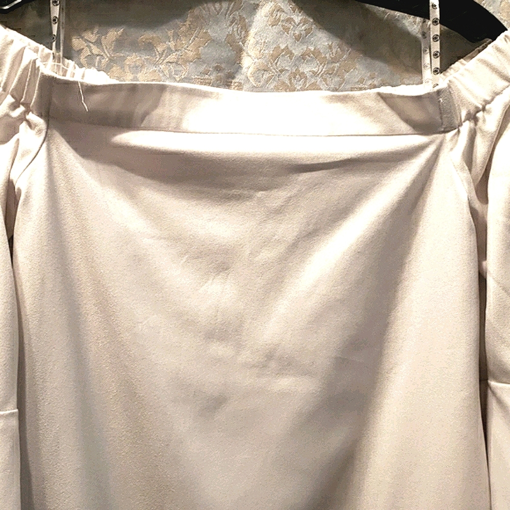 MISSGUIDED WHITE OFF-SHOULDER DRESS SZ 2 - Picture 2 of 8